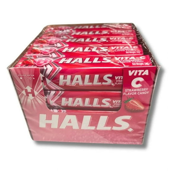 Hall Vita-C Strawberry Flavor Candy 20 Stick - 34g