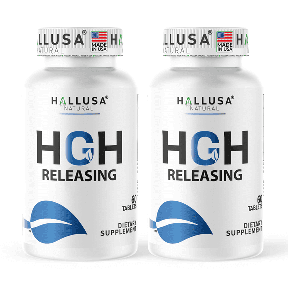 HGH-Releasing Support Supplement with L-Arginine & Ornithine | Nitric Oxide Support for Muscle Recovery, Energy & Performance | Amino Acid Complex with Vitamin B3 & Chromium | 120 Tablets