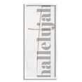 thumbnail image 1 of Hallelujah Spiritual Christmas Sign Holiday Graphic Art White Framed Art Print Wall Art, 1 of 7