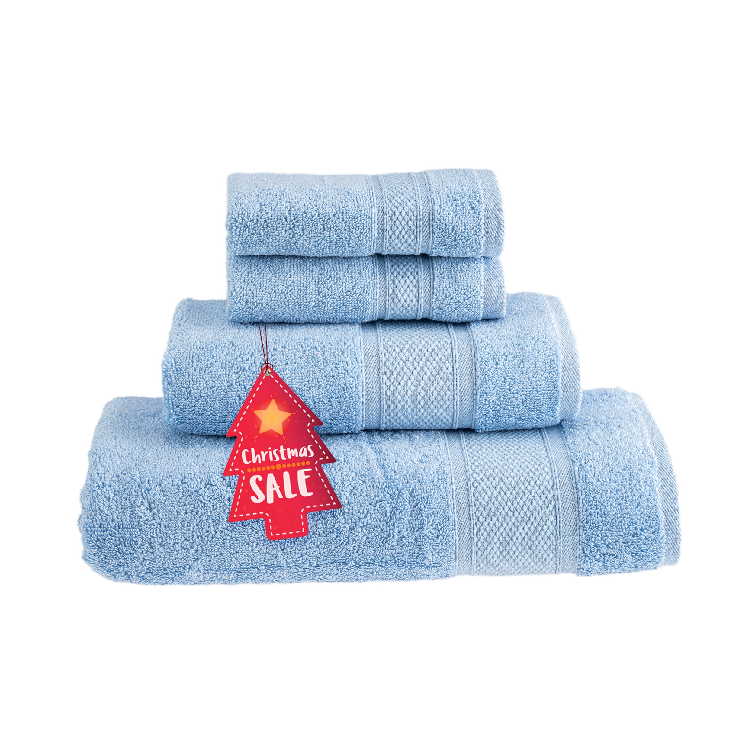 HALLEY 100% Turkish Cotton Washcloths for Body, Face, Bathroom, Hotel, Spa  & Kitchen - Super Soft & Highly Absorbent Fingertip Towels - Luxury Wash
