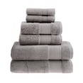 thumbnail image 1 of Halley Bath Towels 6-Piece Set - 100% Turkish Cotton Ultra Soft, Absorbent Bathroom Towels - Machine Washable - Grey, 1 of 4