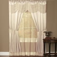 thumbnail image 1 of Halley Complete 6 Piece Satin Fringe Window Curtain Set 56" x 84", 1 of 5