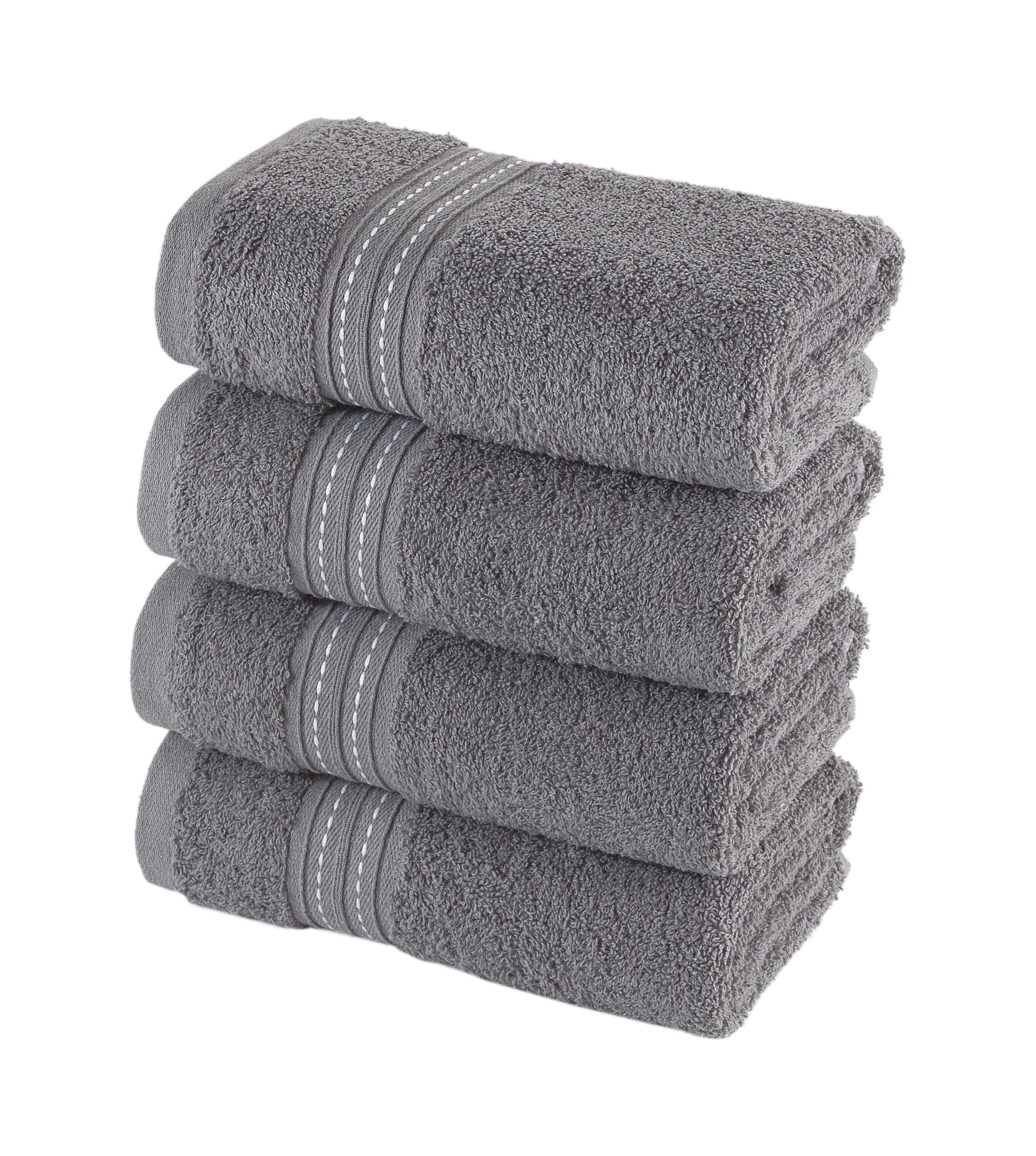 Halley Hotel Quality Hand Towels 4-Pack - Ultra Soft 100% Turkish ...