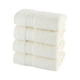 thumbnail image 1 of Halley Hand Towels 4-Pack - 100% Turkish Cotton Ultra Soft, Absorbent Bathroom Towels - Machine Washable - Ivory White, 1 of 4