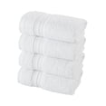 thumbnail image 1 of Halley Hand Towels 4-Pack - 100% Turkish Cotton Ultra Soft, Absorbent Bathroom Towels - Machine Washable - White, 1 of 3