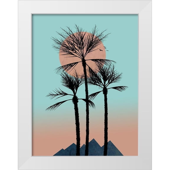 Halli, Hal 12x14 White Modern Wood Framed Museum Art Print Titled - Passion in the Tropics III