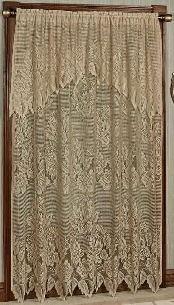 Hallie Lace Curtain Panel With Valance