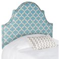 thumbnail image 1 of Hallmar Blue & White Arched Headboard - Silver Nail Head-Finish:Blue/White,Size:Twin, 1 of 8