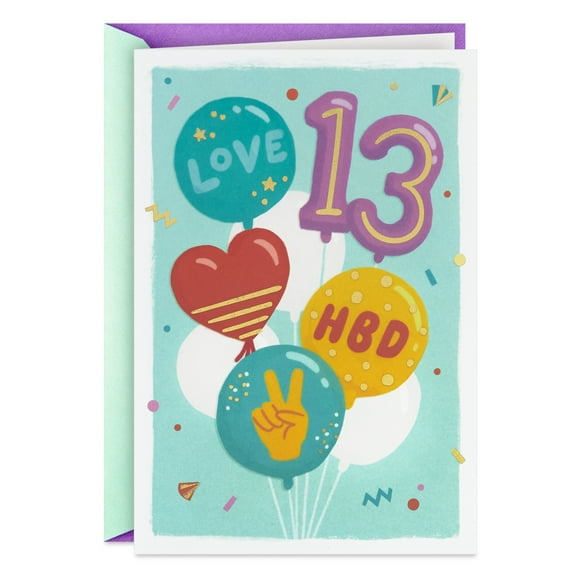 Hallmark 13th Birthday Card (All the Fun)
