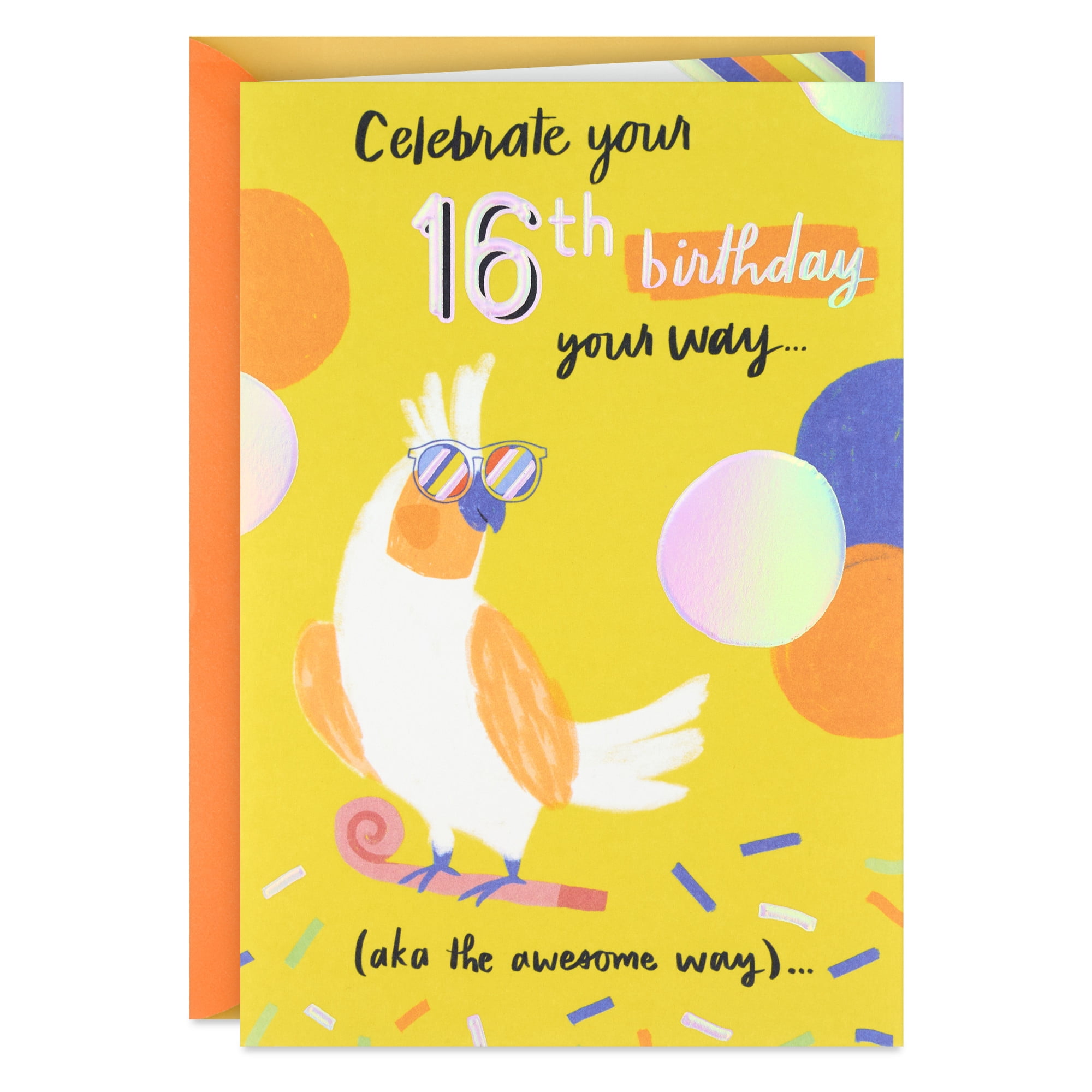 Hallmark 16th Birthday Card (Celebrate Your Way)