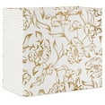 Hallmark 19" Jumbo Horizontal Gift Bag (Elegant Gold Floral)