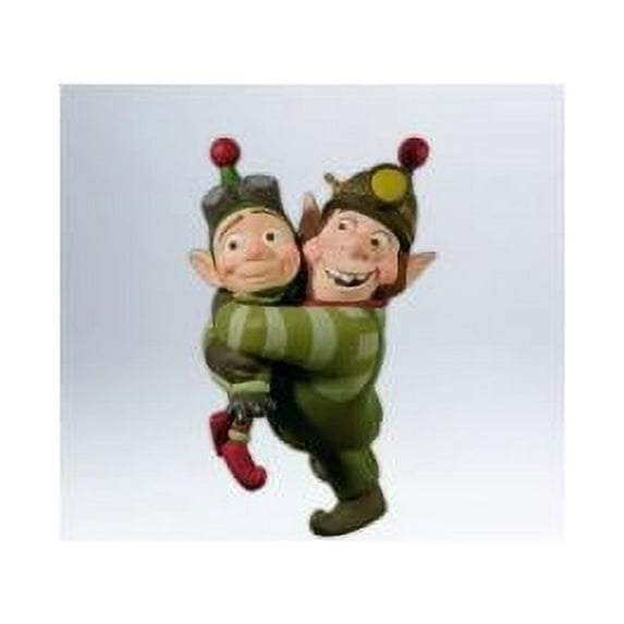 Hallmark 2012 Elf Brothers Prep & Landing Ornament