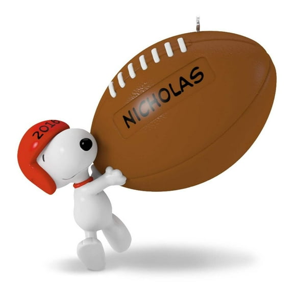 Hallmark 2016 Christmas Ornament Touchdown Snoopy Football Ornament