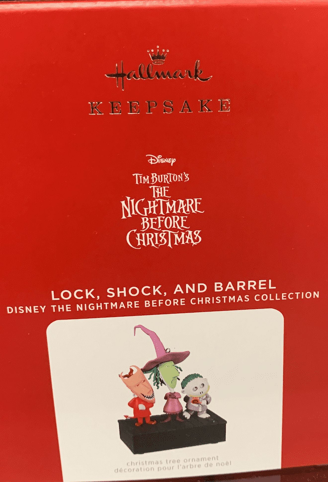 Hallmark 2021 Disney Nightmare Before Christmas Lock Shock Barrel