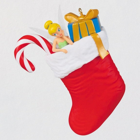 Hallmark 2022 Disney Peter Pan Tinker Bell Stocking Christmas Ornament New Box