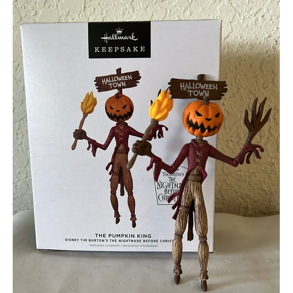 Hallmark 2022 Miniature Decorative Pumpkins Halloween String Lights New w Box