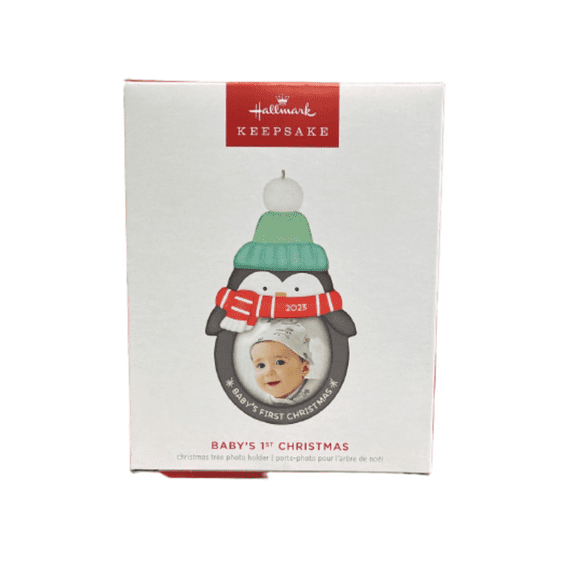 Hallmark 2023 Keepsake Baby's 1st Photo Frame Christmas Ornament New with Box