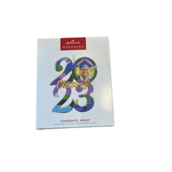 Hallmark 2023 Keepsake Congrats, Grad! Ceramic Photo Frame Ornament New with Box