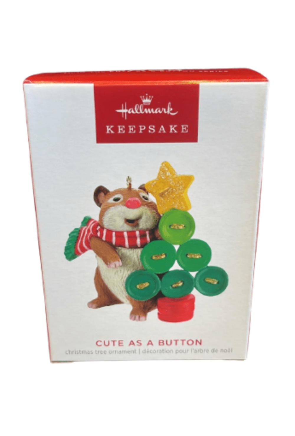 Hallmark 2023 Cute as a Button Keepsake Ornament, Hamster Crafting Tree ...