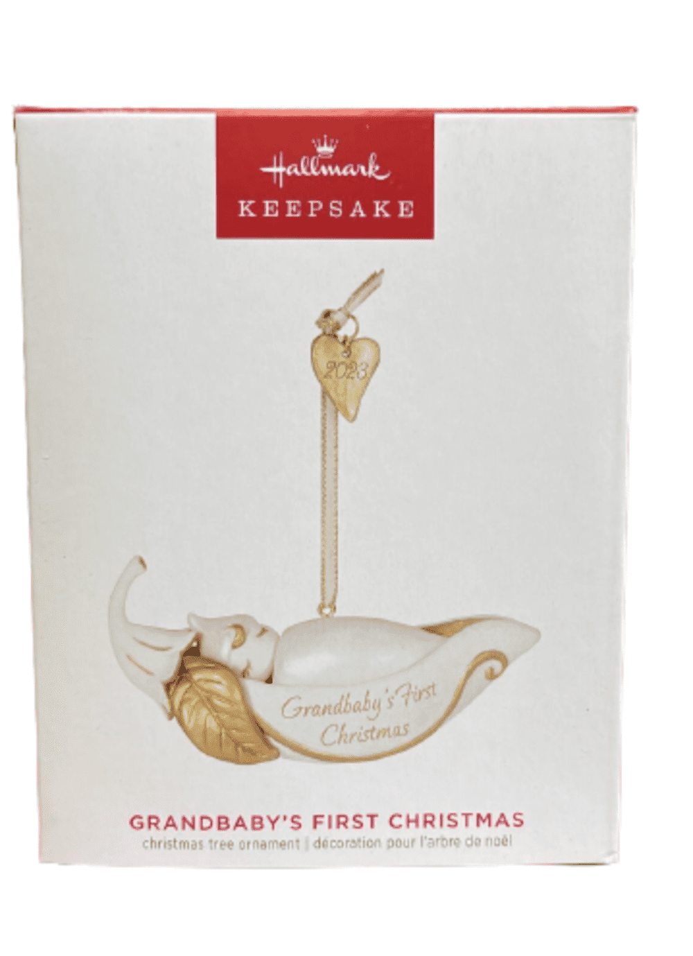 Hallmark 2023 Keepsake Grandbaby's First Christmas Pea in a Pod
