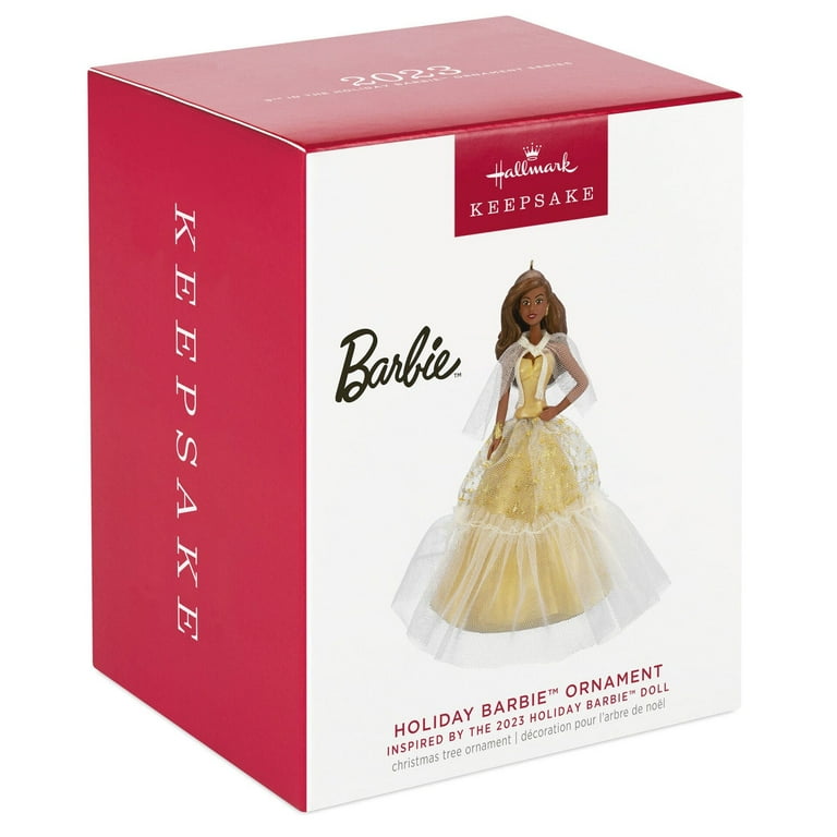 Hallmark 2023 Keepsake Holiday Black Barbie Christmas Ornament New