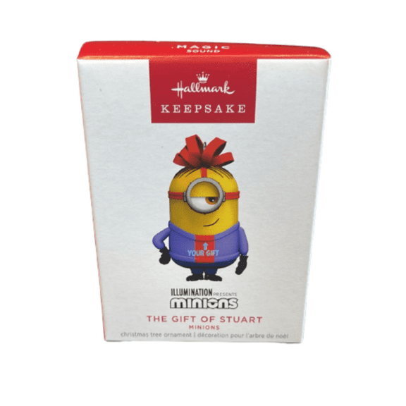 Hallmark 2023 Keepsake Minions The Gift of Stuart Musical Ornament New w Box