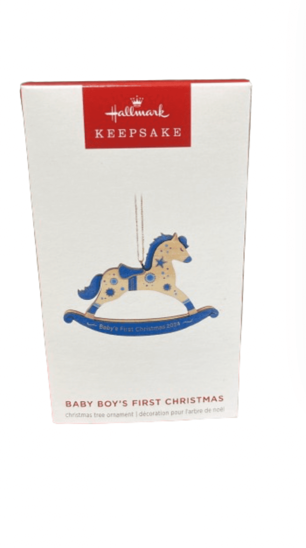Hallmark 2024 Keepsake Baby Boy's First Christmas Rocking Horse