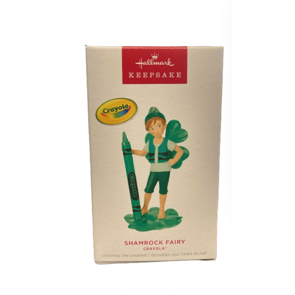 Hallmark 2024 Keepsake Crayola Shamrock Fairy Christmas Ornament New with Box