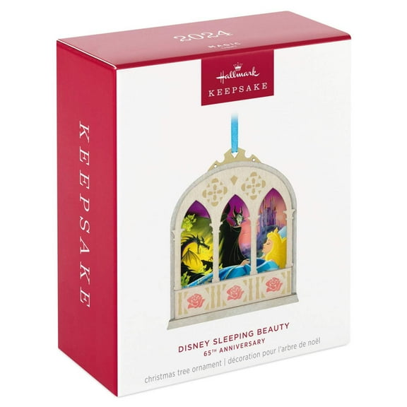 2024 Disney Sleeping Beauty 65th Anniversary Ornament (Disney Princesses) Hallmark Keepsake Christmas Tree Ornaments QXD6964