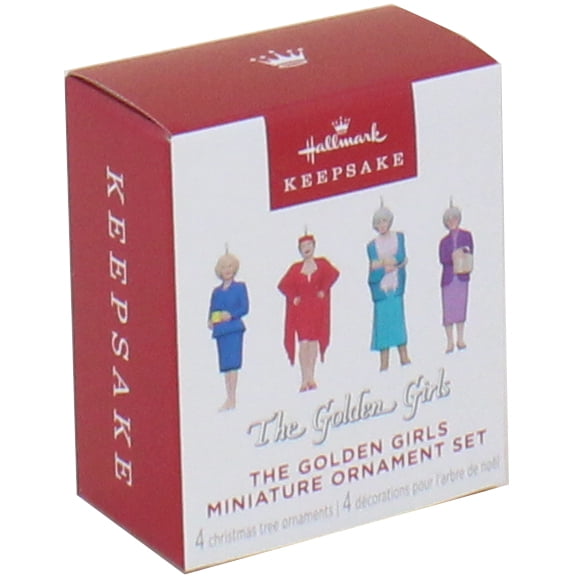 Mini Golden Girls Christmas Ornament Set, 4 Pieces