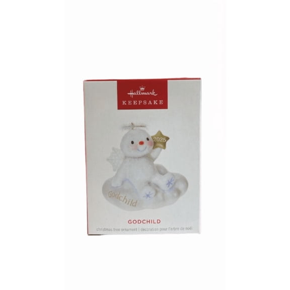 Hallmark 2025 Keepsake Godchild Snow Angel Christmas Ornament New with Box
