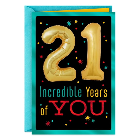 Hallmark 21st Birthday Card (You Deserve Life's Best)
