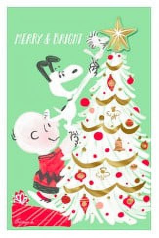 Hallmark / Christmas PEANUTS Card -red Scarf
