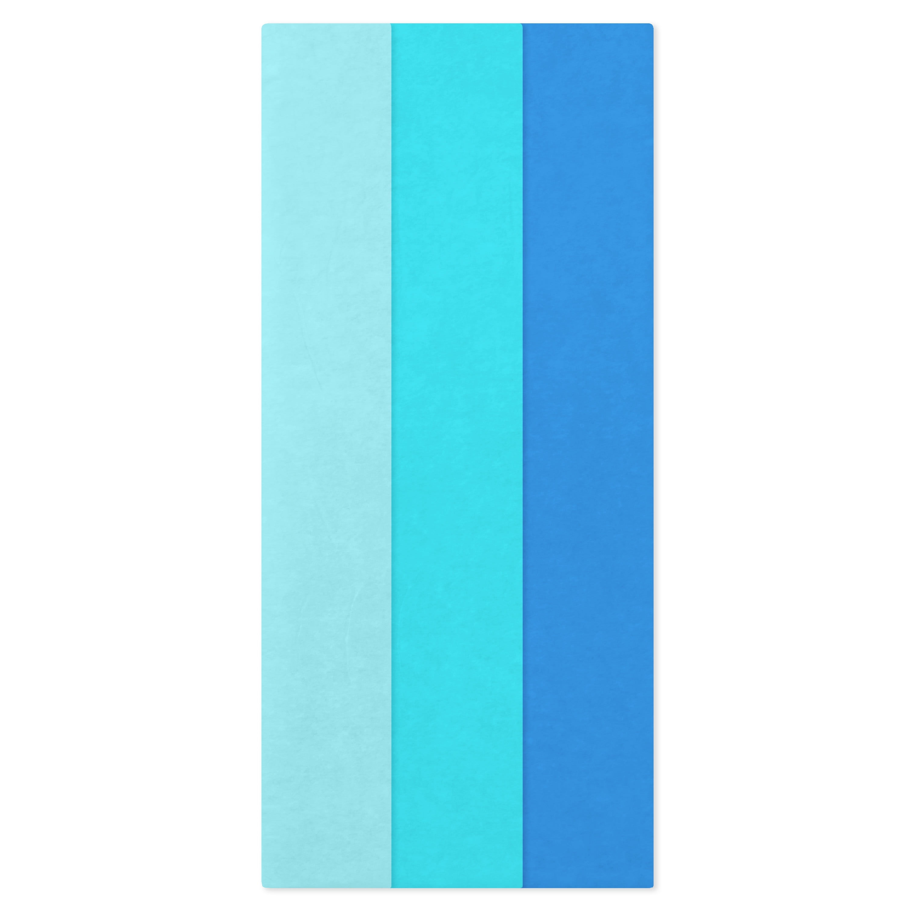Solid Color Assorted Size Hallmark 3-Pack Assorted Tissue Paper (Shades of Solid Blue) 30 sheets ...