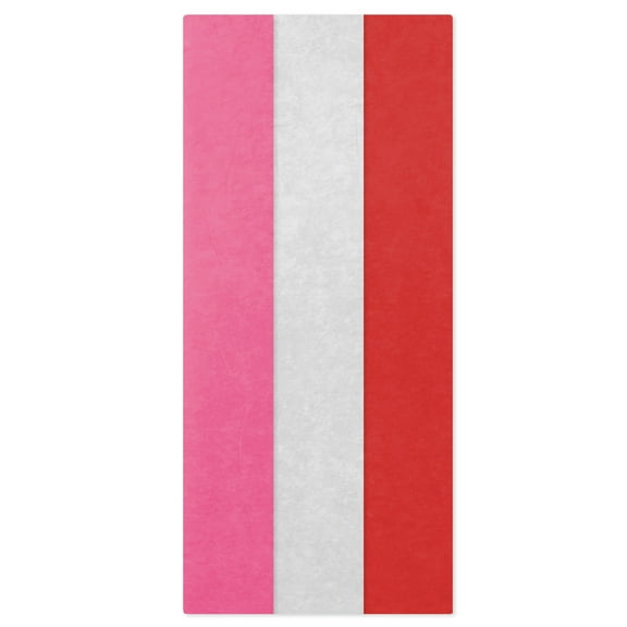 Hallmark 3-Pack Valentine's Day Tissue Paper (Pink/White/Red) 30 sheets