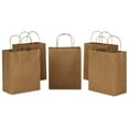 thumbnail image 1 of Hallmark 5-Pack Medium Gift Bag Bundle (Solid Kraft Brown), 1 of 5