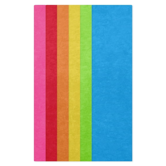 Hallmark 6-Pack Assorted Gift Wrap Tissue Paper (Rainbow Solids) 30 Sheets