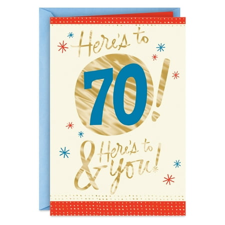 Hallmark 70th Birthday Card (Today Adds Up to One and Only You)