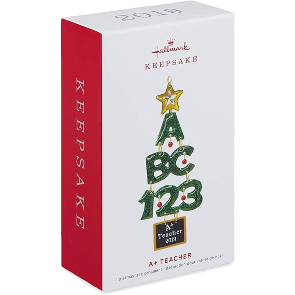 Hallmark Keepsake 2019 A+ School Teacher Metal Christmas Ornament New with Box