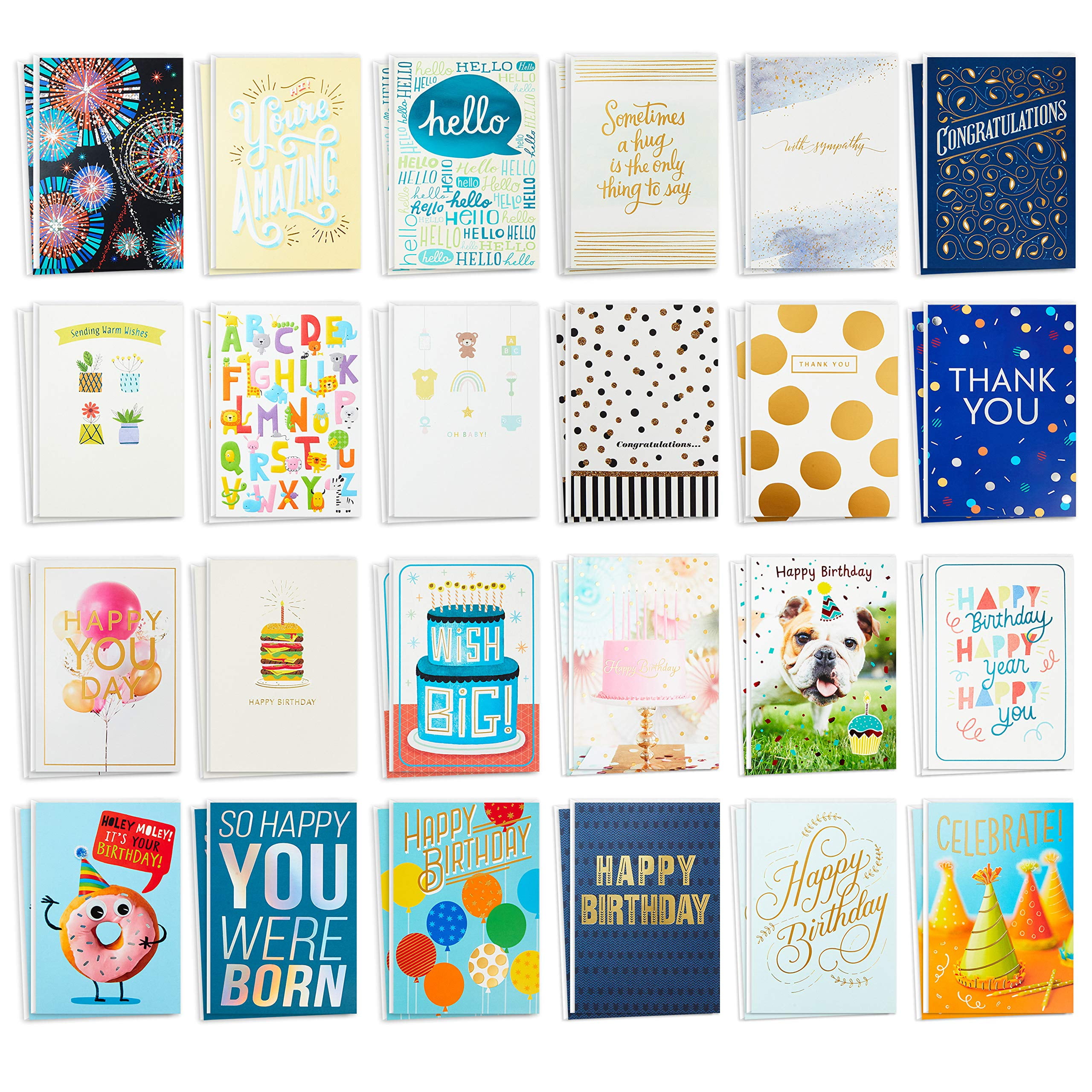 Hallmark All Occasion Cards Assortment48 Cards with Envelopes