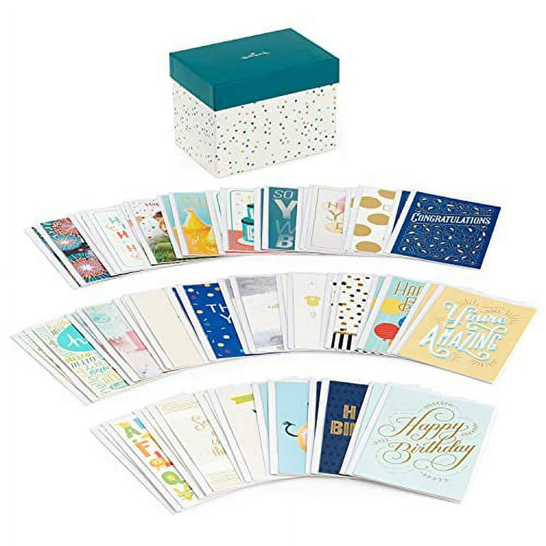 Hallmark Greeting Card Organizer with 26 Greeting Cards