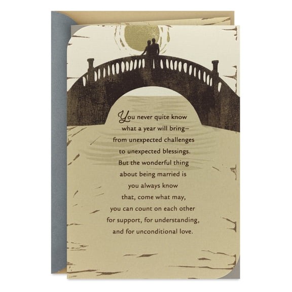 Hallmark Anniversary Card for Couple (Every Memory and New Adventure)