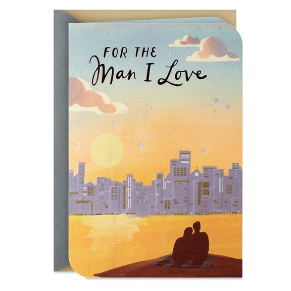 Hallmark Anniversary Card for Him (Happy Moments Are Happier With You)