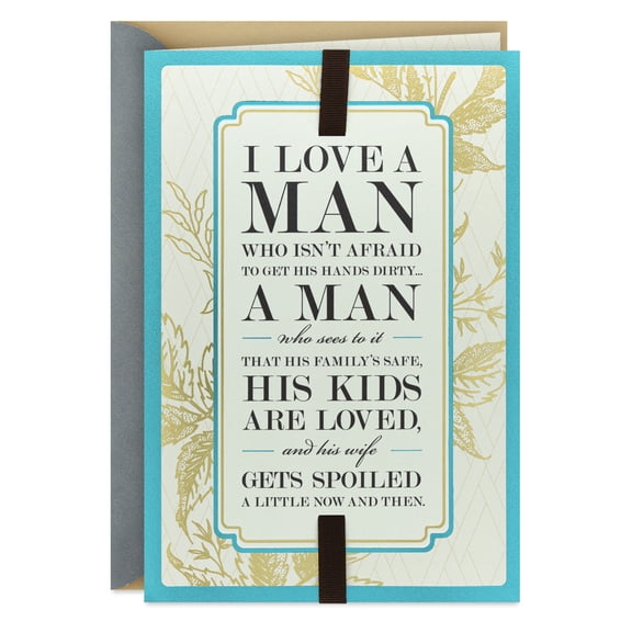 Hallmark Anniversary Card for Husband From Wife (Strong Convictions and a Tender Heart)