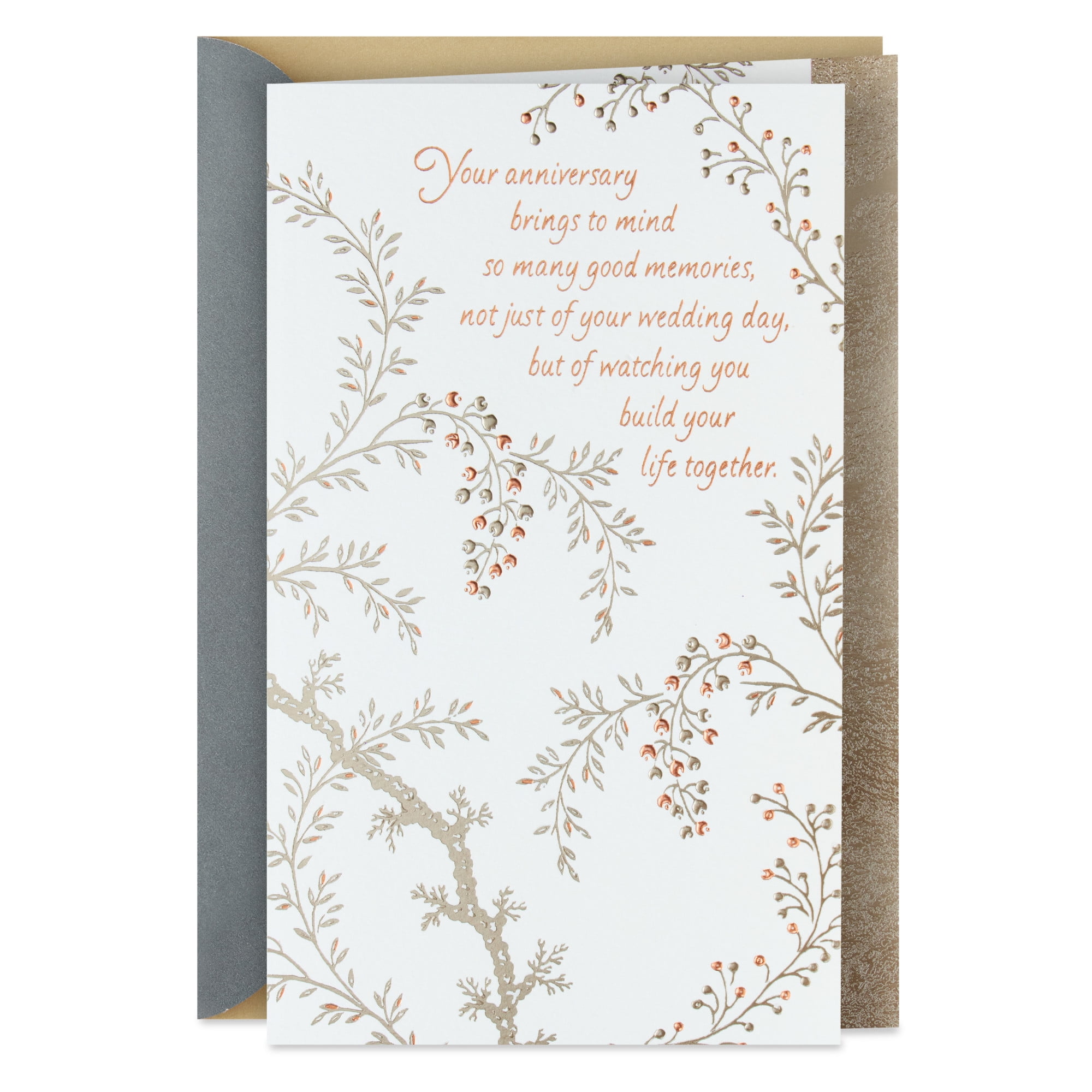 Hallmark Anniversary Card for Son and Daughter-in-Law (Don't Forget How Much You're Loved)