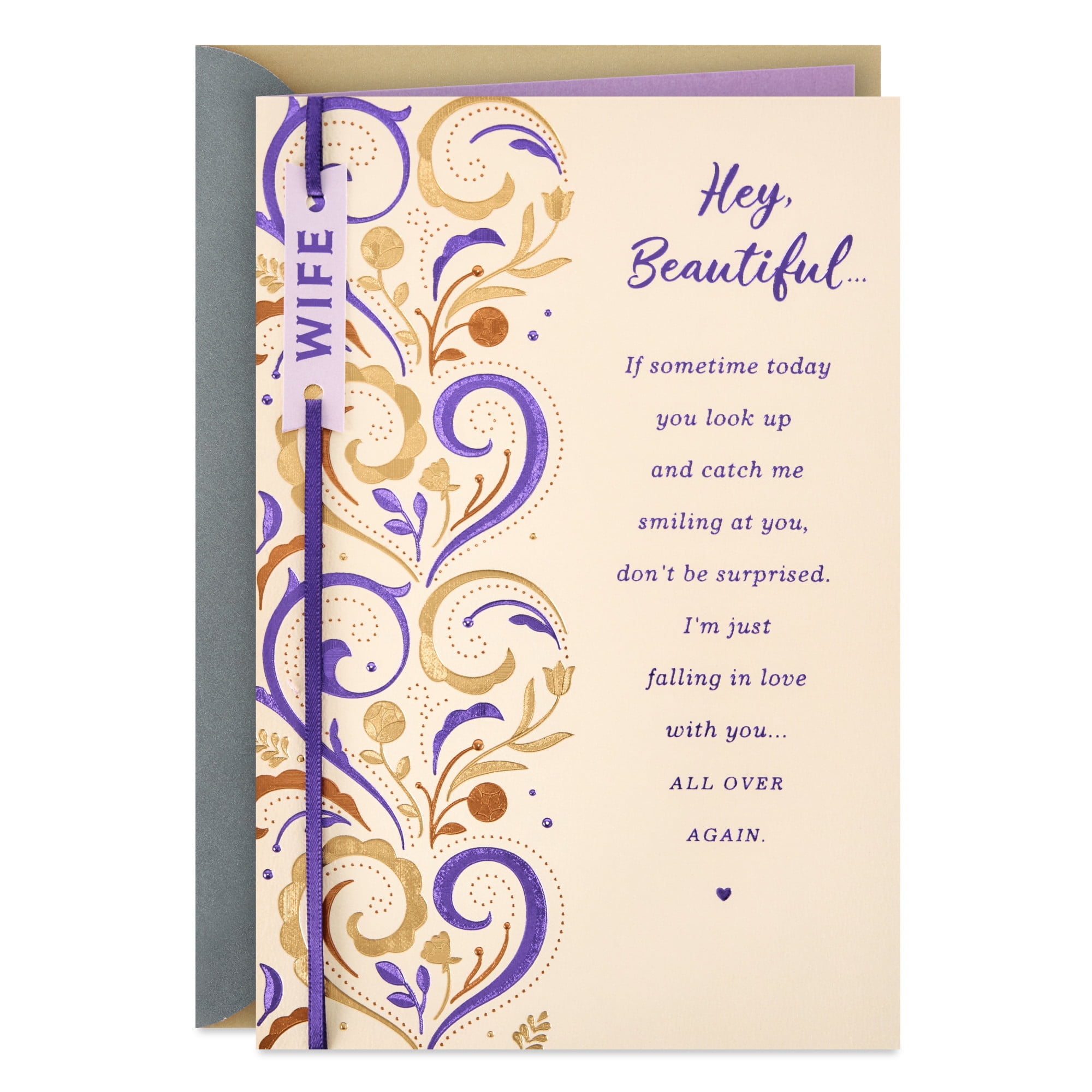 Hallmark Anniversary Card for Wife (Hey Beautiful)