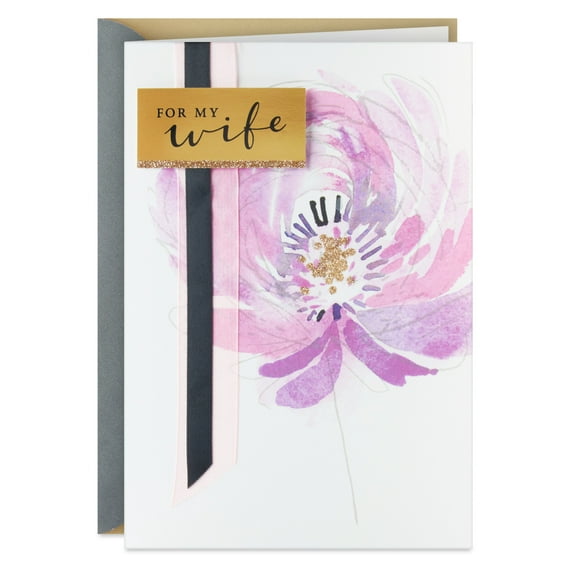 Hallmark Anniversary Card for Wife (Honored to Live Life With You)