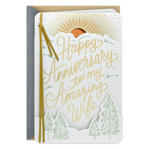 Hallmark Anniversary Card for Wife (Now More Than Ever, You're the One for Me)