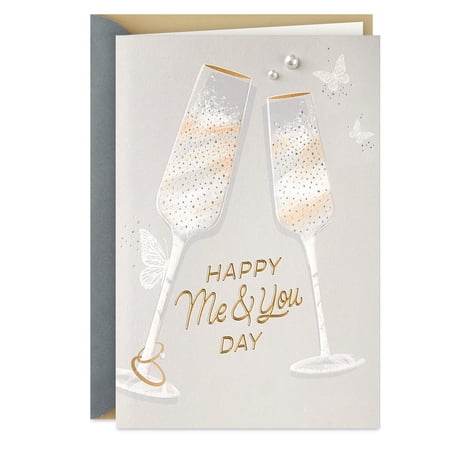 Hallmark Greeting Card ANNV CLINKNG CHAMP. GLSES