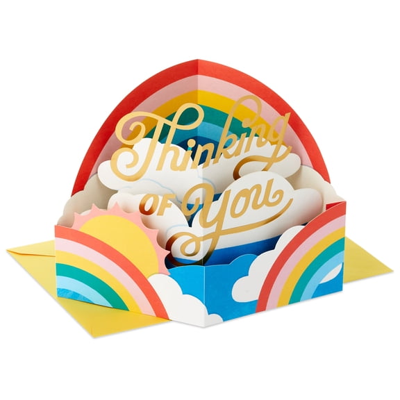 Hallmark Paper Wonder 3D Pop-Up Thinking of You Card (Sending Sunny Thoughts Your Way)